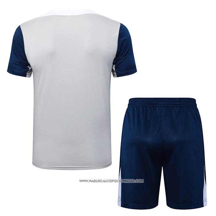 Tuta da Track Tottenham Hotspur 25/26 Manica Corta Grigio - Pantaloncini